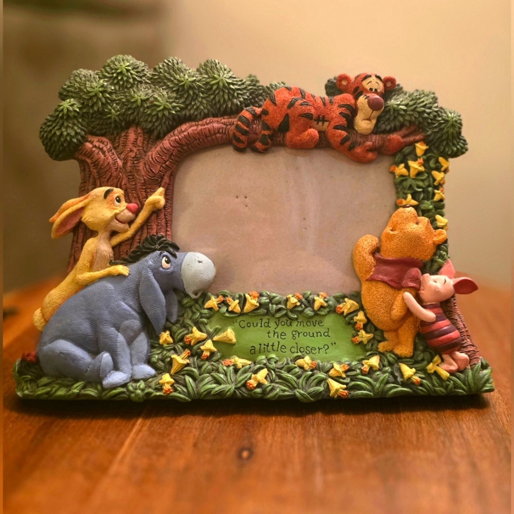 Disney Winnie The Pooh Frame With Pooh, Tigger, Piglet, Eeyore, And Rabbit